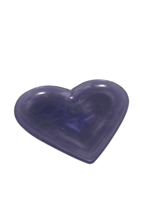 Vide poche cœur violet