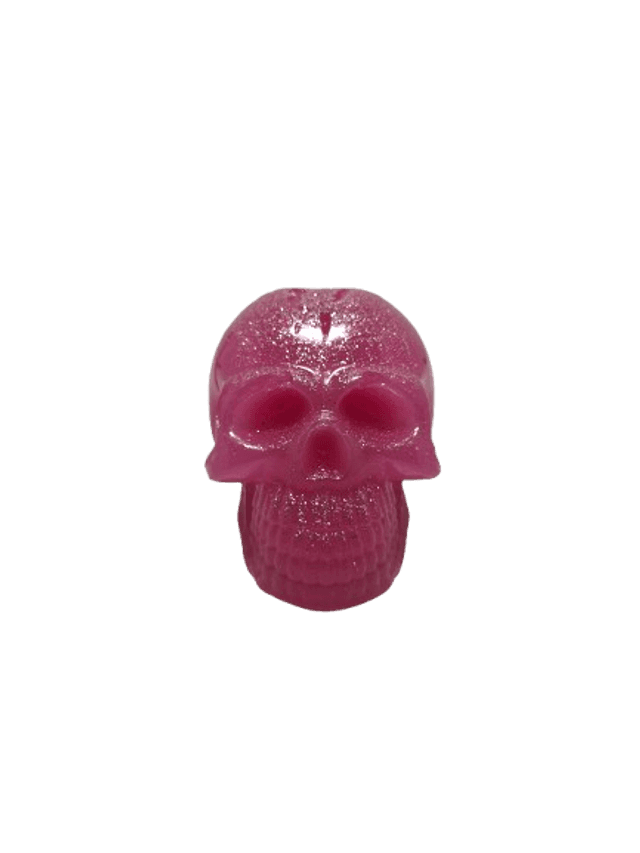 Tête de mort rose 
