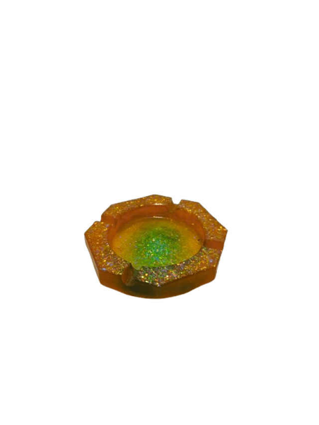 Cendrier Vert-Orange