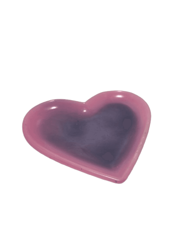 Vide poche cœur rose et violet 