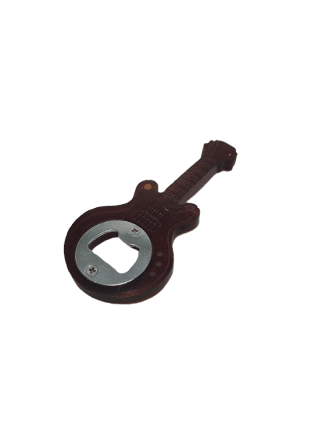 Décapsuleur guitare marron
